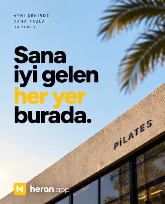 heran.app Instagram post: Sana iyi gelen her yer burada.