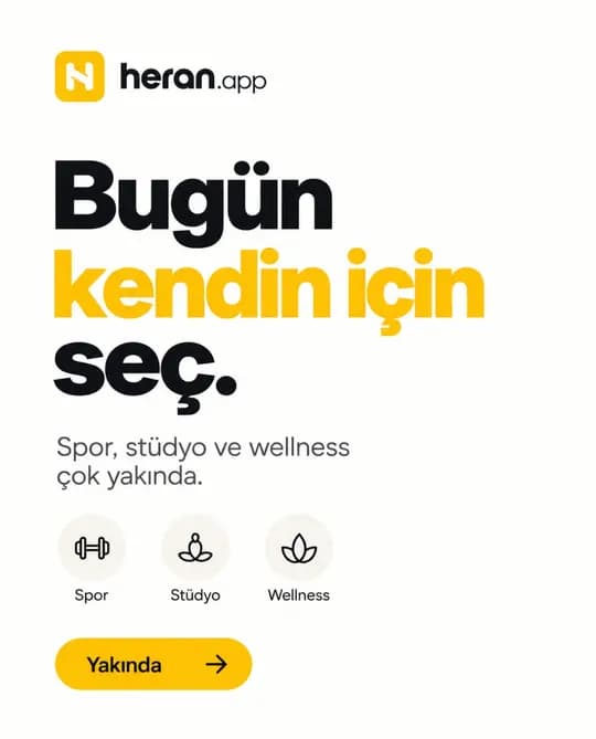 heran.app Instagram post: Bugün kendin için seç.