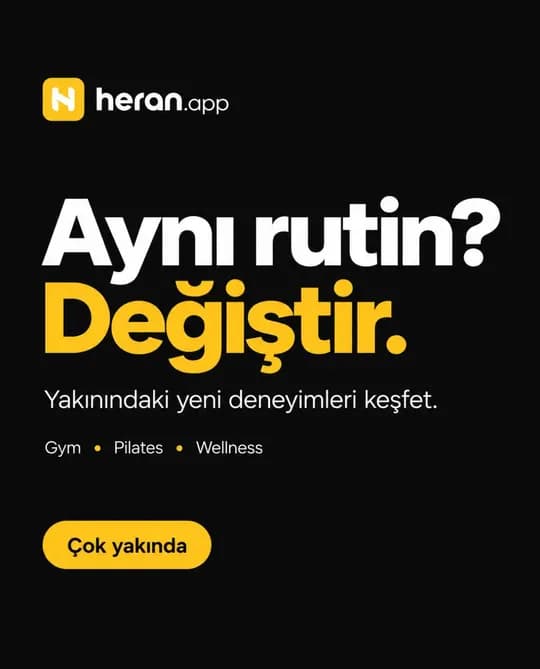 heran.app Instagram post: Aynı rutin? Değiştir.